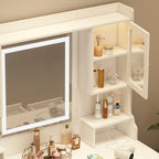 Makeup Vanity Dressing Table with Mirror, Drawers and Shelves