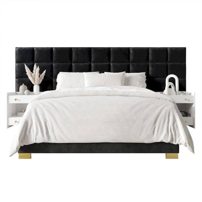 Set camera da letto CraftPorch con pannelli a parete moderni di metà secolo
