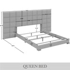CraftPorch Mid-Century Modern Wall Panel Bedroom Set