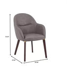 LeisureMod Elias Dining Chair  Upholstered Leather Or Velvet Seat with Powder-Coated Legs, Modern Kitchen, Dining Room, Cafe, Comfortable Seating