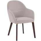 LeisureMod Elias Dining Chair  Upholstered Leather Or Velvet Seat with Powder-Coated Legs, Modern Kitchen, Dining Room, Cafe, Comfortable Seating