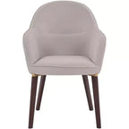 LeisureMod Elias Dining Chair  Upholstered Leather Or Velvet Seat with Powder-Coated Legs, Modern Kitchen, Dining Room, Cafe, Comfortable Seating