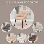 LeisureMod Elias Dining Chair  Upholstered Leather Or Velvet Seat with Powder-Coated Legs, Modern Kitchen, Dining Room, Cafe, Comfortable Seating