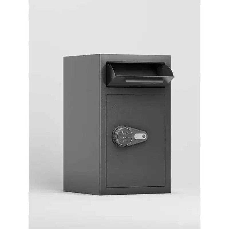 Depository Drop Safe, Anti-Theft Money Drop Slot Safes with Digital Keypad and Spare Keys, Heavy Duty Money Safe Box for Home Office