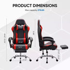 Sedia da gaming da corsa ergonomica JIONJOY con schienale alto, supporto lombare e braccioli regolabili