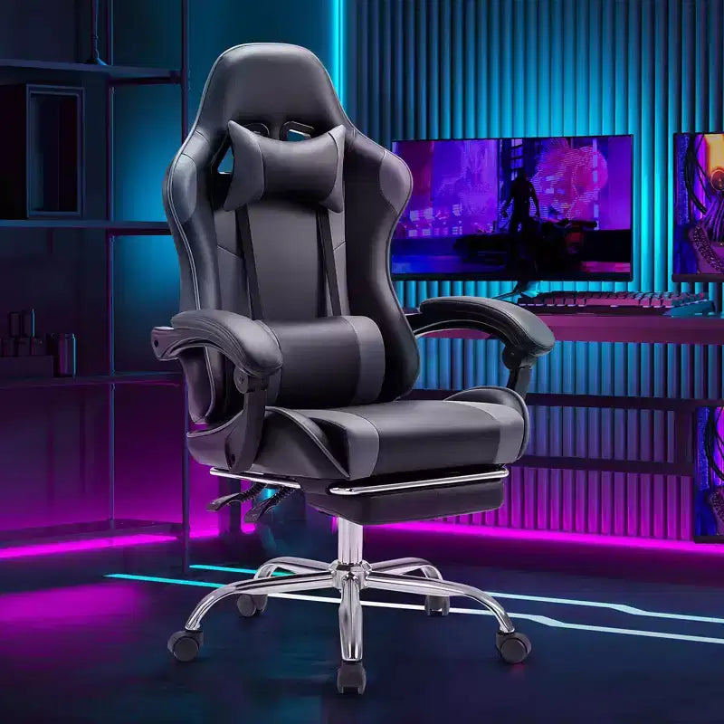 Sedia da gaming da corsa ergonomica JIONJOY con schienale alto, supporto lombare e braccioli regolabili