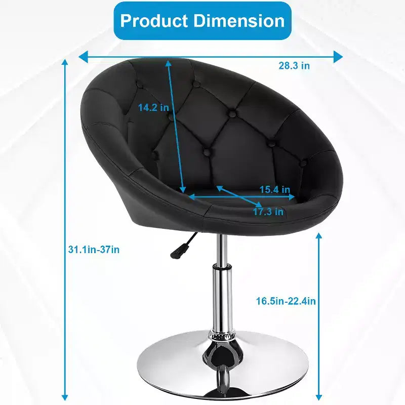 FDW Vanity Chair Living Room Chair Adjustable Height Home Bar Stool Makeup Chair