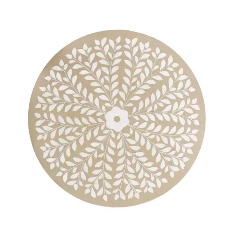 JONATHAN Y Nysha 25 Modern Bohemian Metal/Resin Inlay Top End Table