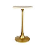 JONATHAN Y Nysha 25 Modern Bohemian Metal/Resin Inlay Top End Table