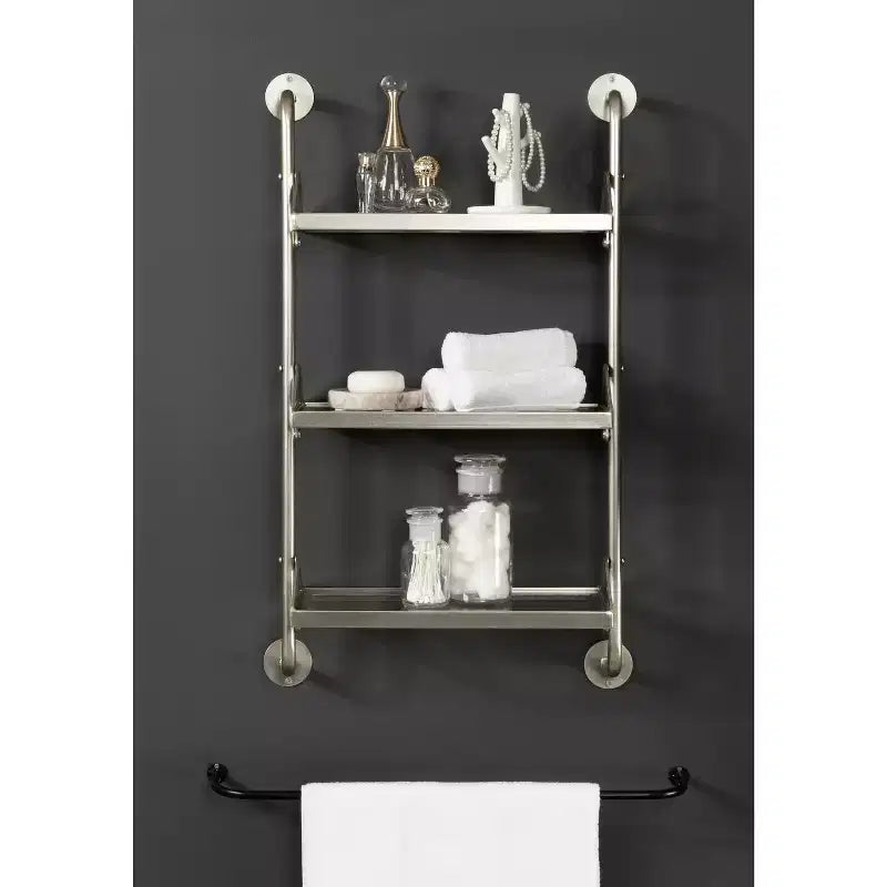 Kate & Laurel All Things Decor Mensola a muro a tre livelli Marit 18x30