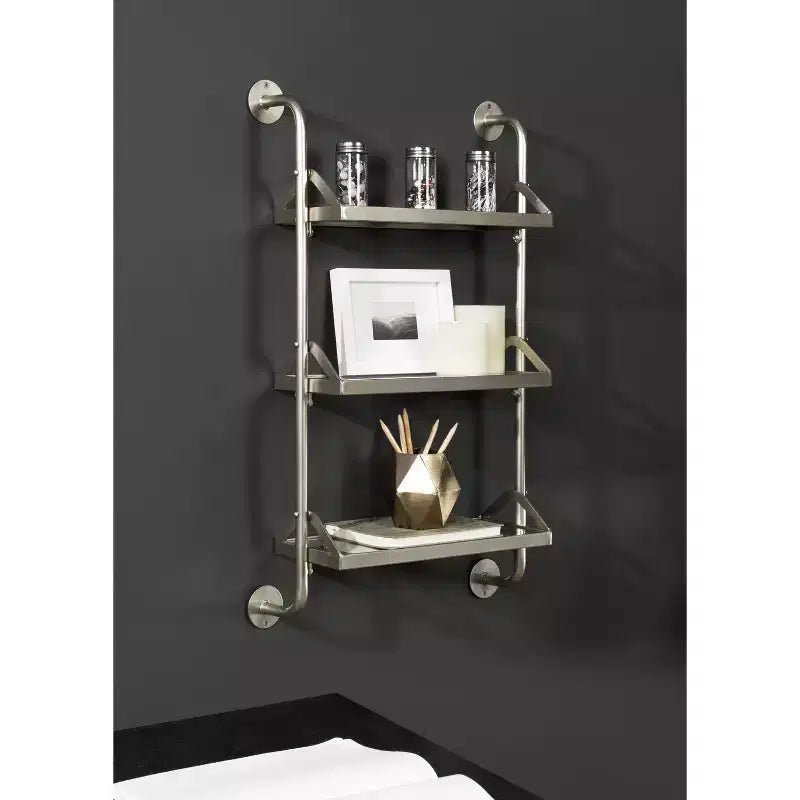 Kate & Laurel All Things Decor Mensola a muro a tre livelli Marit 18x30