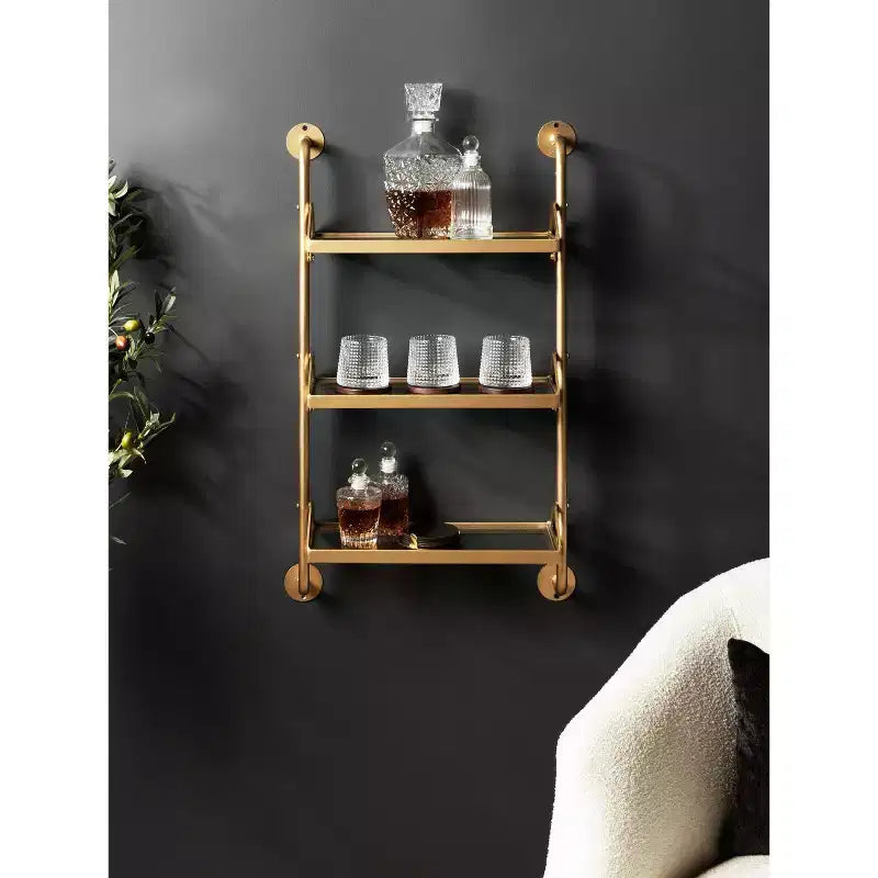 Kate & Laurel All Things Decor Mensola a muro a tre livelli Marit 18x30