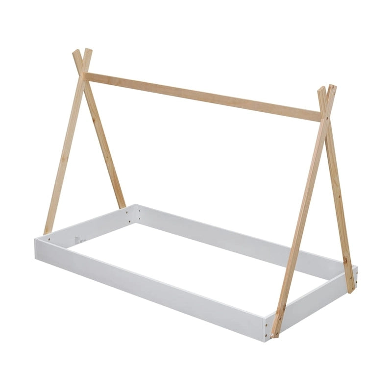 Tent Floor Bed with Triangle Structure