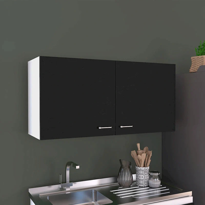 TUHOME Napoles Double Door Wall-Mounted Storage Cabinet - N/A