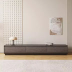 Luck Live Contemporary 78.7in modern expandable TV stand in Dark Walnut, media console with 3 drawers