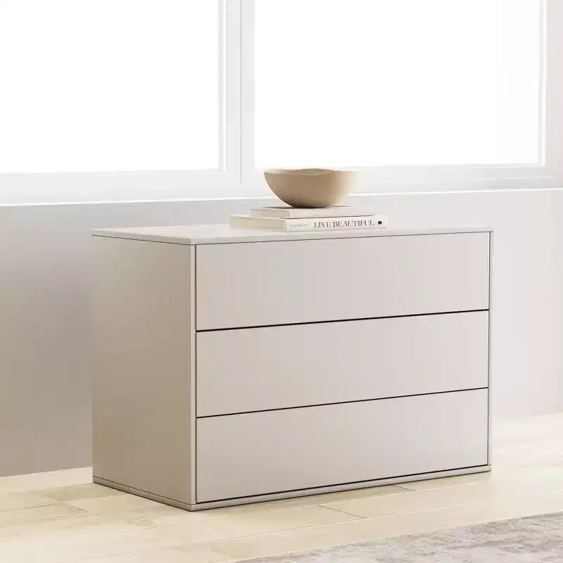 Luck Live Modern 3 drawer dressing table, suitable for wardrobe, bedroom, living room drawer dressing table bedside table, with wooden drawer cabinet