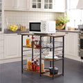 Yaheetech Scaffale da Cucina in Metallo con Struttura a Isola/Porta Forno a Microonde
