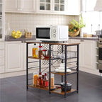 Yaheetech Scaffale da Cucina in Metallo con Struttura a Isola/Porta Forno a Microonde