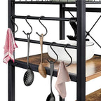 Yaheetech Scaffale da Cucina in Metallo con Struttura a Isola/Porta Forno a Microonde