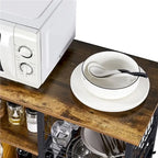 Yaheetech Scaffale da Cucina in Metallo con Struttura a Isola/Porta Forno a Microonde