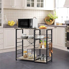 Yaheetech Scaffale da Cucina in Metallo con Struttura a Isola/Porta Forno a Microonde