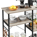 Yaheetech Scaffale da Cucina in Metallo con Struttura a Isola/Porta Forno a Microonde
