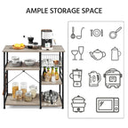 Yaheetech Scaffale da Cucina in Metallo con Struttura a Isola/Porta Forno a Microonde