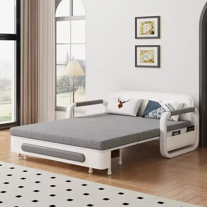 Divano letto convertibile Luck Live Farmhouse da 152 cm con base contenitore, sedia pieghevole, divani per soggiorno