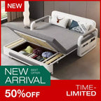Divano letto convertibile Luck Live Farmhouse da 152 cm con base contenitore, sedia pieghevole, divani per soggiorno