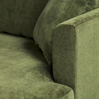 Poly & Bark Lucerne Sectional with Extra-Wide Chaise in Distressed Green Velvet
