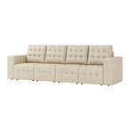 Pouf Aurora in Vera Pelle con Design Trapuntato di HULALA HOME