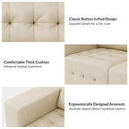 Pouf Aurora in Vera Pelle con Design Trapuntato di HULALA HOME