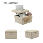 Pouf Aurora in Vera Pelle con Design Trapuntato di HULALA HOME