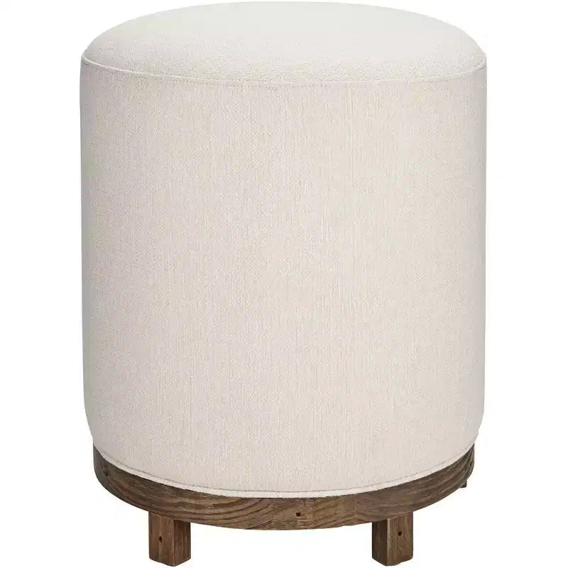 55 Downing Street Daniel Wood Swivel Bar Stool Brown 25 1/2 High Modern Zeus Pearl Cushion for Kitchen Counter Height Island Home