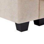 Modern Convertible Large L-shaped Feather Filled Sectional Sofa with Reversible Chaise - 129.9W x 72D x 31.5H