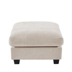 Modern Convertible Large L-shaped Feather Filled Sectional Sofa with Reversible Chaise - 129.9W x 72D x 31.5H