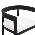 GDFStudio Vande Fabric Upholstered Wood Tub Dining Chairs (Set of 2)