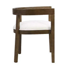GDFStudio Vande Fabric Upholstered Wood Tub Dining Chairs (Set of 2)