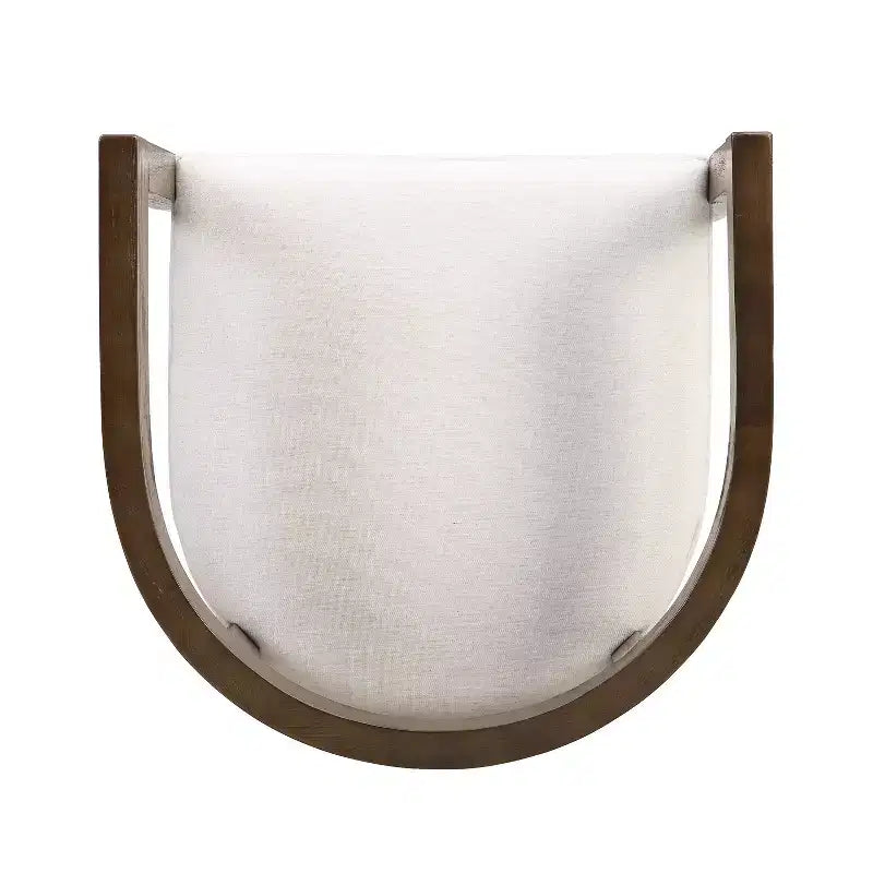 GDFStudio Vande Fabric Upholstered Wood Tub Dining Chairs (Set of 2)