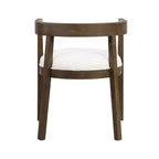 GDFStudio Vande Fabric Upholstered Wood Tub Dining Chairs (Set of 2)