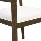 GDFStudio Vande Fabric Upholstered Wood Tub Dining Chairs (Set of 2)