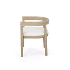 GDFStudio Vande Fabric Upholstered Wood Tub Dining Chairs (Set of 2)