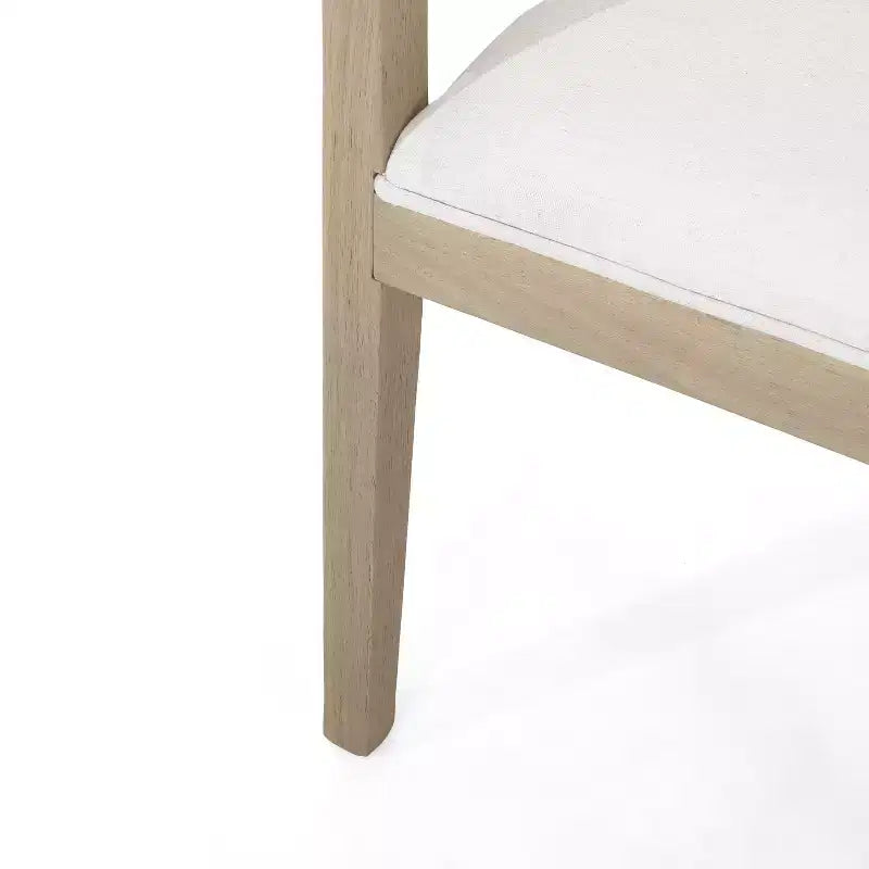 GDFStudio Vande Fabric Upholstered Wood Tub Dining Chairs (Set of 2)