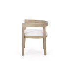 GDFStudio Vande Fabric Upholstered Wood Tub Dining Chairs (Set of 2)