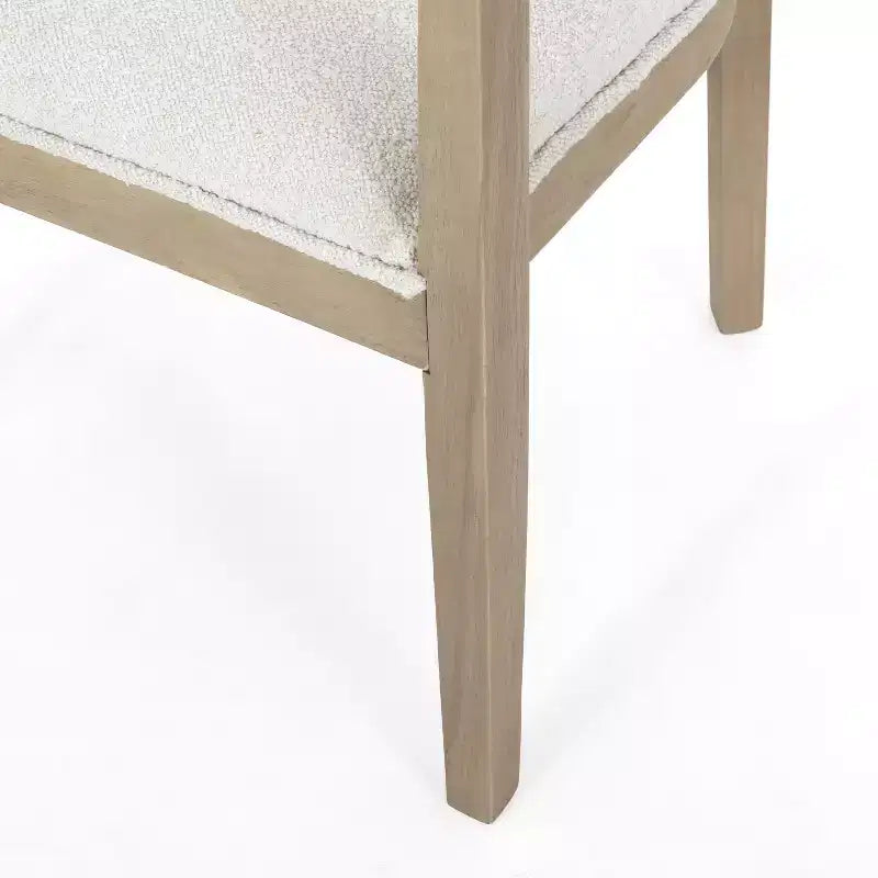 GDFStudio Vande Fabric Upholstered Wood Tub Dining Chairs (Set of 2)