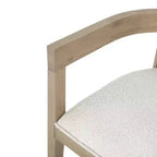 GDFStudio Vande Fabric Upholstered Wood Tub Dining Chairs (Set of 2)