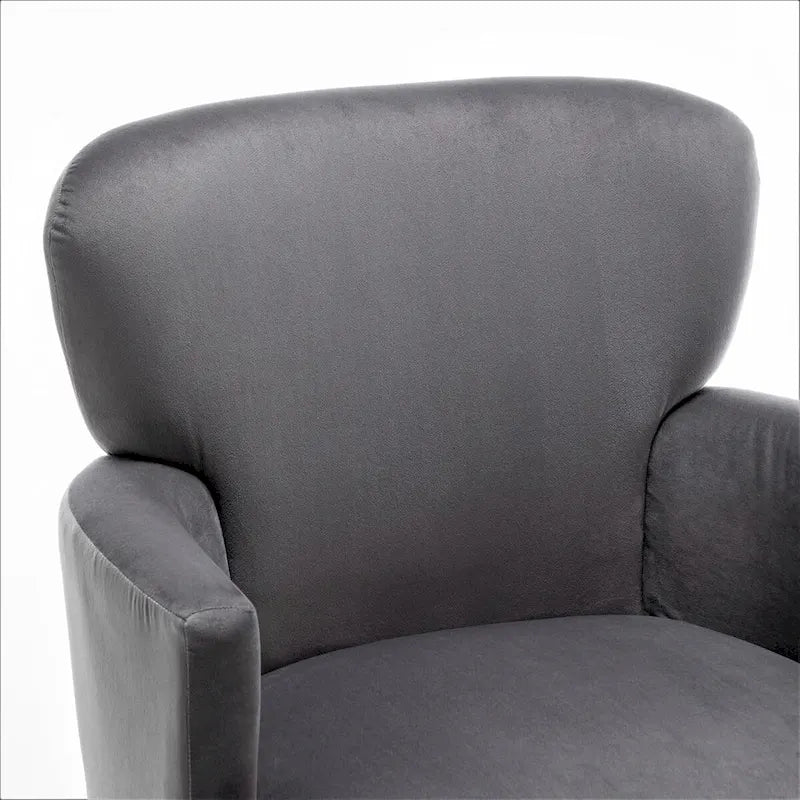 US Pride Furniture Stylish Velvet Armchair with Gold Metal Legs Comfortable Accent Chair