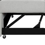 Upholstery Sleeper Sectional Sofa with Movable Storage Ottoman, L-shaped Sectional Pull Out Sofa Bed