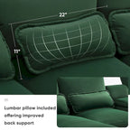 123*55U-shaped Sofa with Console, Cupholders and USB Ports, 6-seat Upholstered Symmetrical Sleeper Couch Set with Chaise