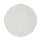 Natural Wood Round Side Table - Midcentury Modern Style